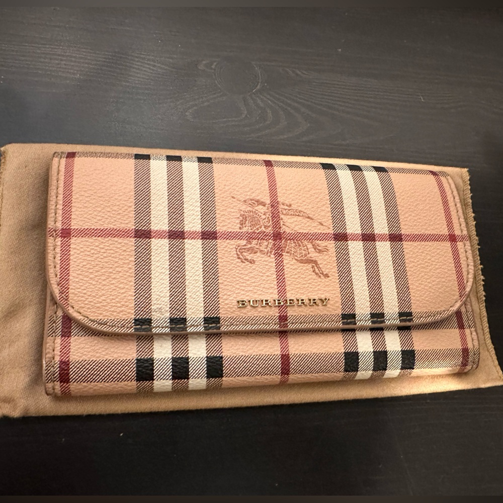 Burberry Canvas long wallet